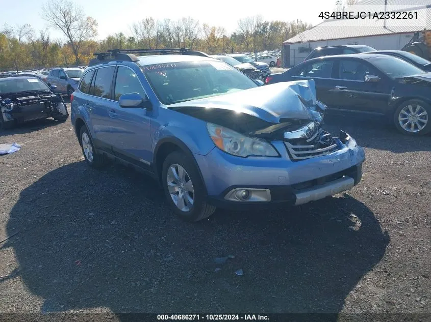 2010 Subaru Outback 3.6R Limited VIN: 4S4BREJC1A2332261 Lot: 40686271