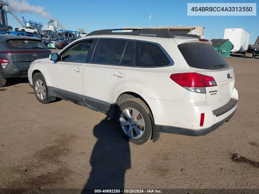 2010 Subaru Outback 2.5I Premium VIN: 4S4BRBCC4A3313550 Lot: 40692250