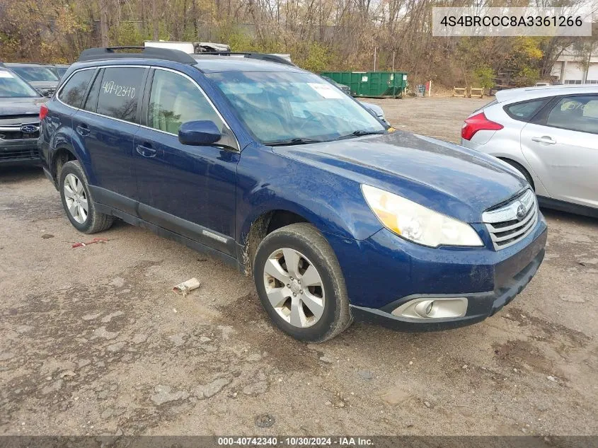 2010 Subaru Outback 2.5I Premium VIN: 4S4BRCCC8A3361266 Lot: 40742340