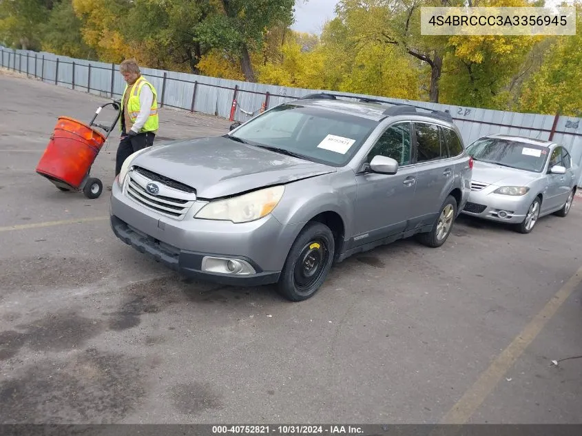 2010 Subaru Outback 2.5I Premium VIN: 4S4BRCCC3A3356945 Lot: 40752821