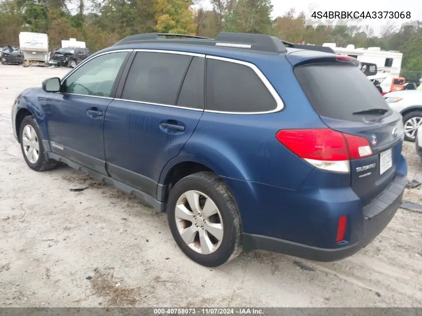 2010 Subaru Outback 2.5I Limited VIN: 4S4BRBKC4A3373068 Lot: 40758073