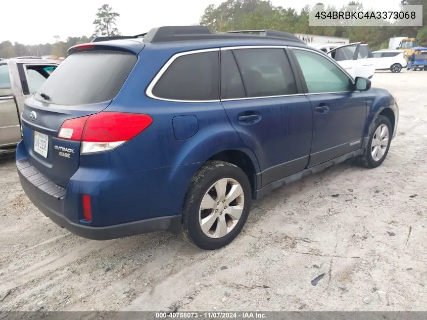 2010 Subaru Outback 2.5I Limited VIN: 4S4BRBKC4A3373068 Lot: 40758073