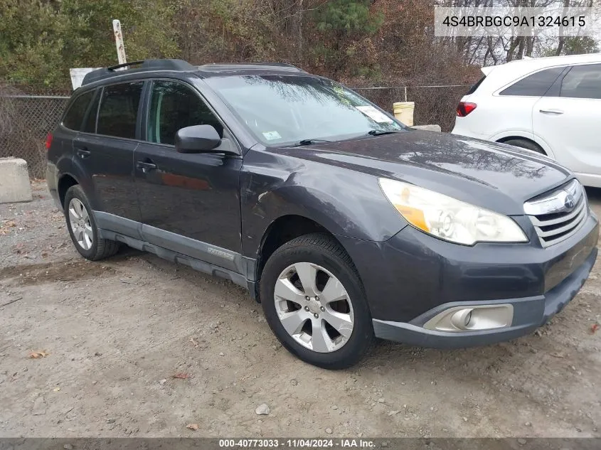 2010 Subaru Outback 2.5I Premium VIN: 4S4BRBGC9A1324615 Lot: 40773033