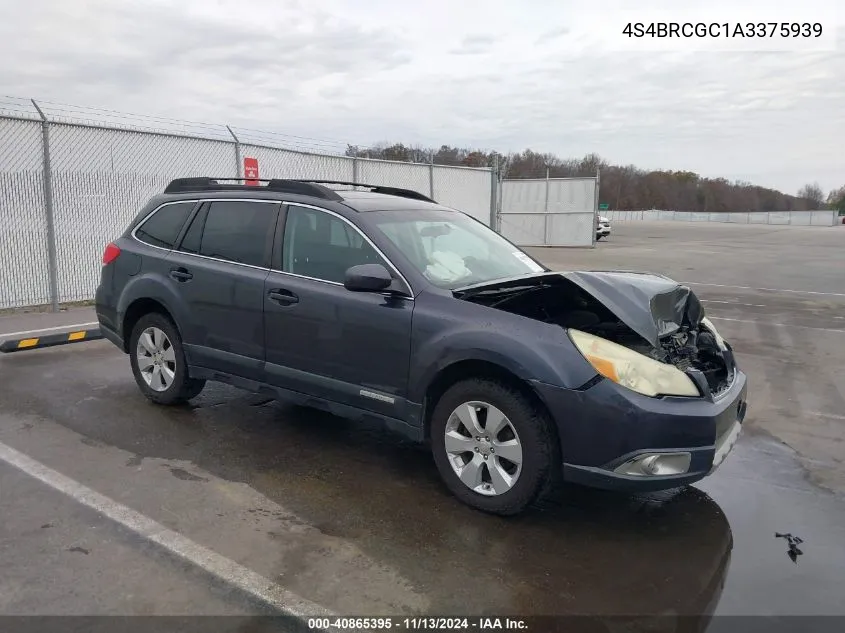 2010 Subaru Outback 2.5I Premium VIN: 4S4BRCGC1A3375939 Lot: 40865395