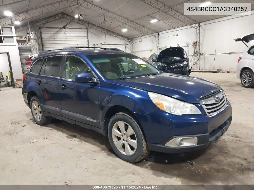 2010 Subaru Outback 2.5I Premium VIN: 4S4BRCCC1A3340257 Lot: 40879326