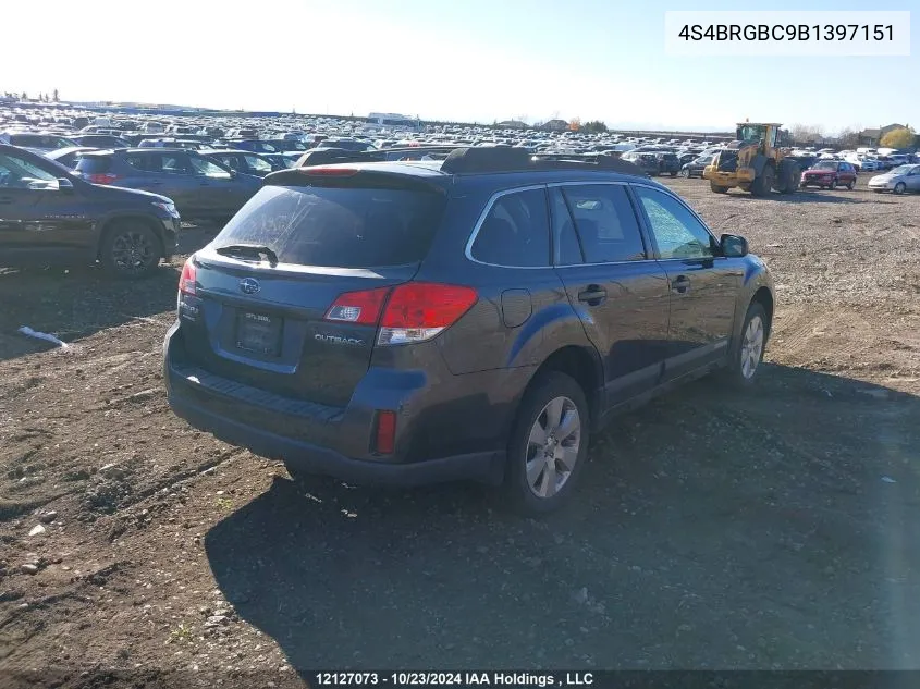 2011 Subaru Outback VIN: 4S4BRGBC9B1397151 Lot: 12127073