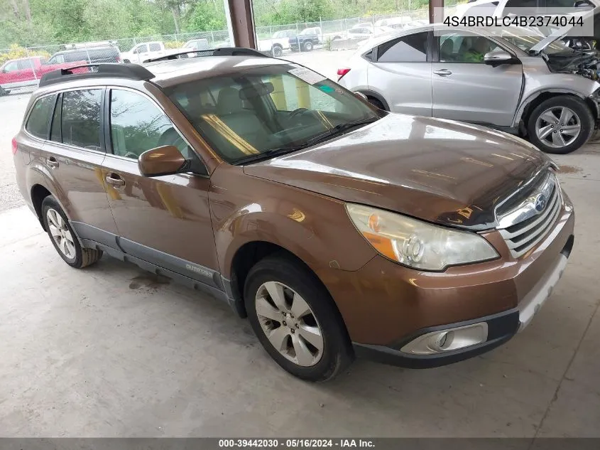 2011 Subaru Outback 3.6R Limited VIN: 4S4BRDLC4B2374044 Lot: 39442030