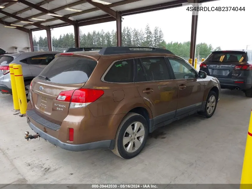 2011 Subaru Outback 3.6R Limited VIN: 4S4BRDLC4B2374044 Lot: 39442030