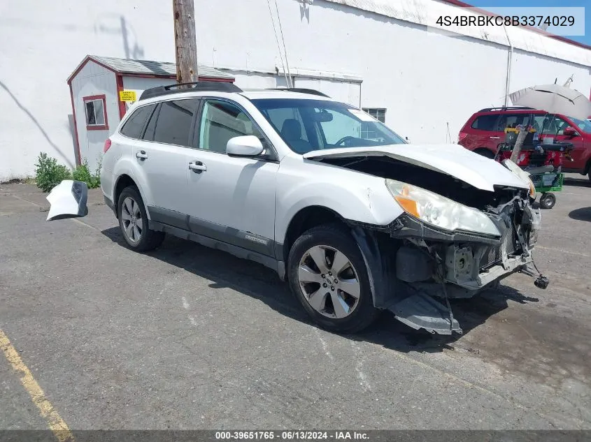 2011 Subaru Outback 2.5I Limited VIN: 4S4BRBKC8B3374029 Lot: 39651765