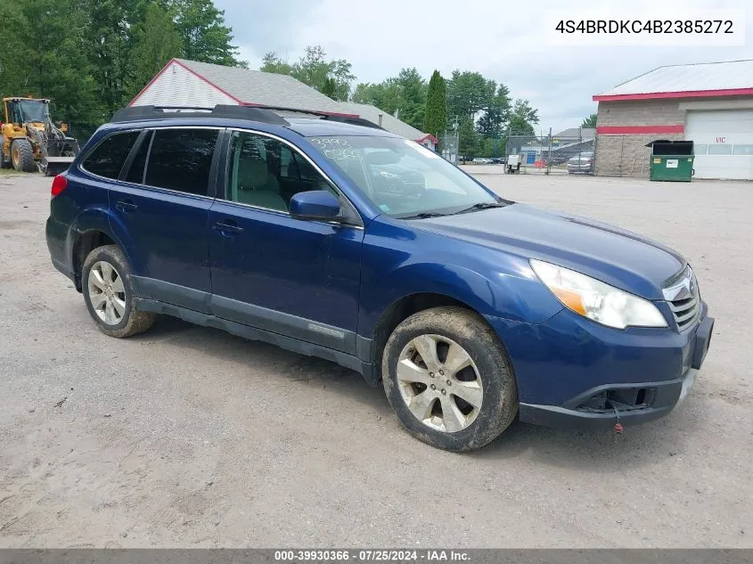 4S4BRDKC4B2385272 2011 Subaru Outback 3.6R Limited