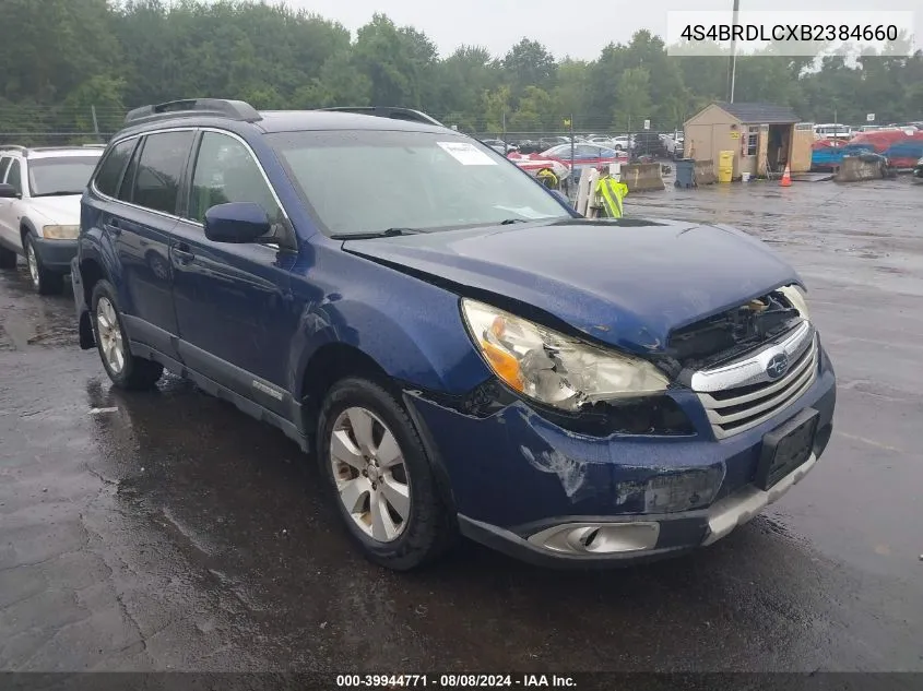 2011 Subaru Outback 3.6R Limited VIN: 4S4BRDLCXB2384660 Lot: 39944771