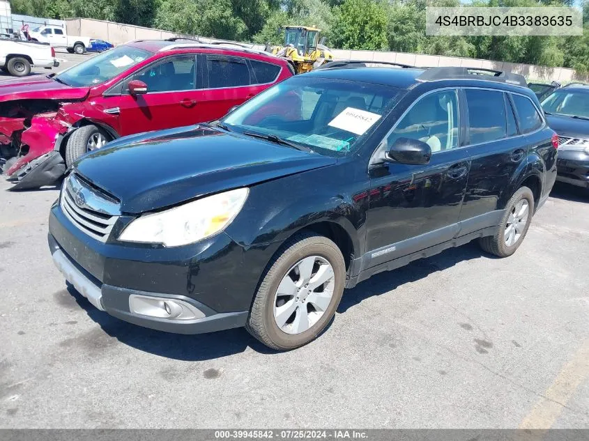 2011 Subaru Outback 2.5I Limited VIN: 4S4BRBJC4B3383635 Lot: 39945842