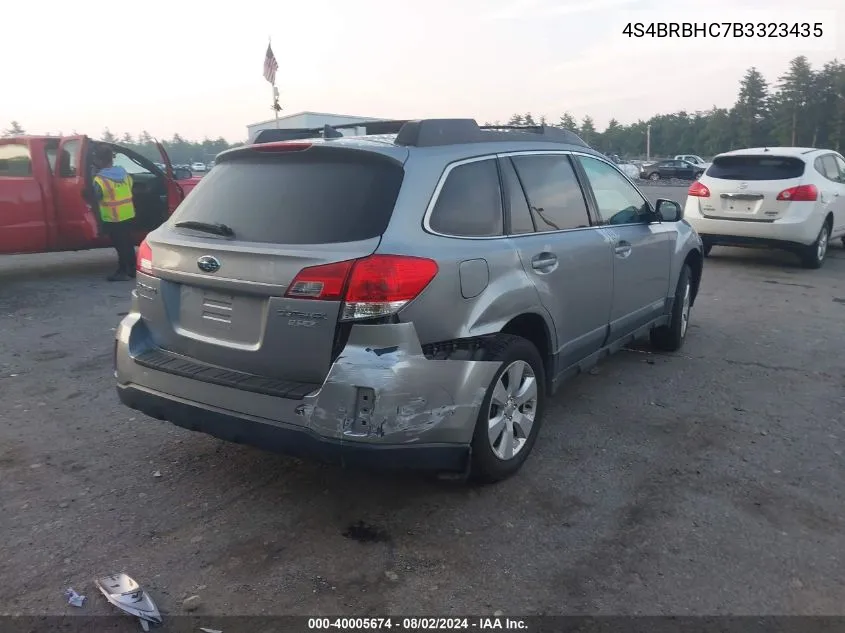 4S4BRBHC7B3323435 2011 Subaru Outback 2.5I Premium