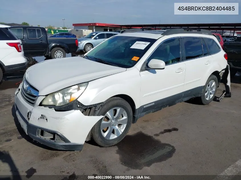 2011 Subaru Outback 3.6R Limited VIN: 4S4BRDKC8B2404485 Lot: 40022990