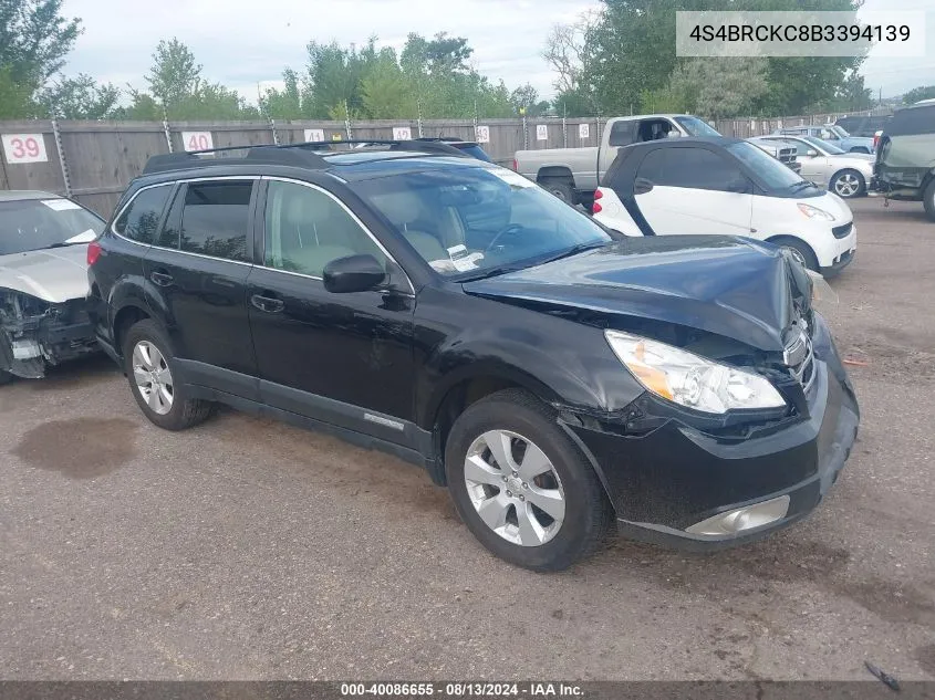 4S4BRCKC8B3394139 2011 Subaru Outback 2.5I Limited