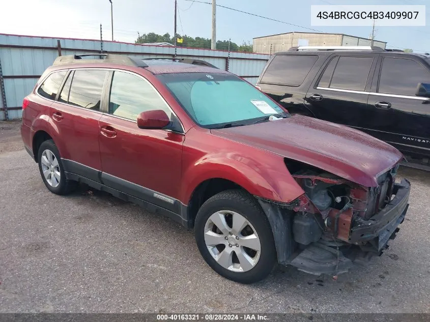 4S4BRCGC4B3409907 2011 Subaru Outback 2.5I Premium