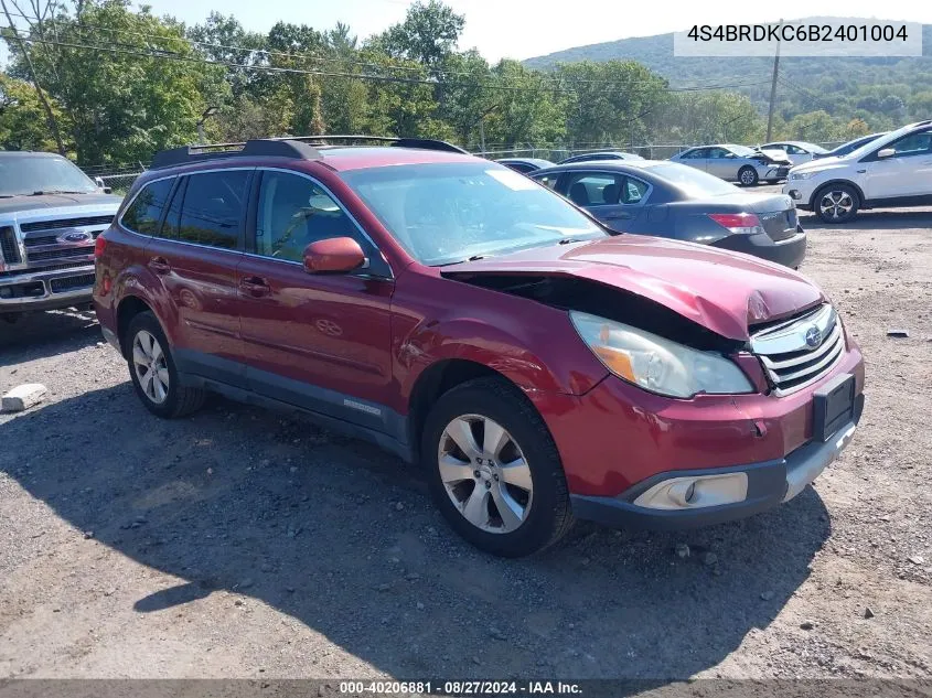 4S4BRDKC6B2401004 2011 Subaru Outback 3.6R Limited