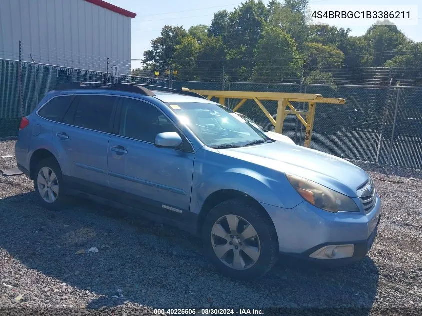 4S4BRBGC1B3386211 2011 Subaru Outback 2.5I Premium