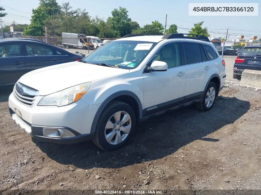 4S4BRBJC7B3366120 2011 Subaru Outback 2.5I Limited