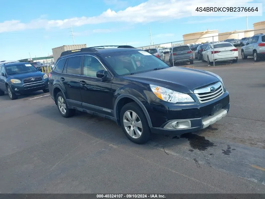 2011 Subaru Outback 3.6R Limited VIN: 4S4BRDKC9B2376664 Lot: 40324107