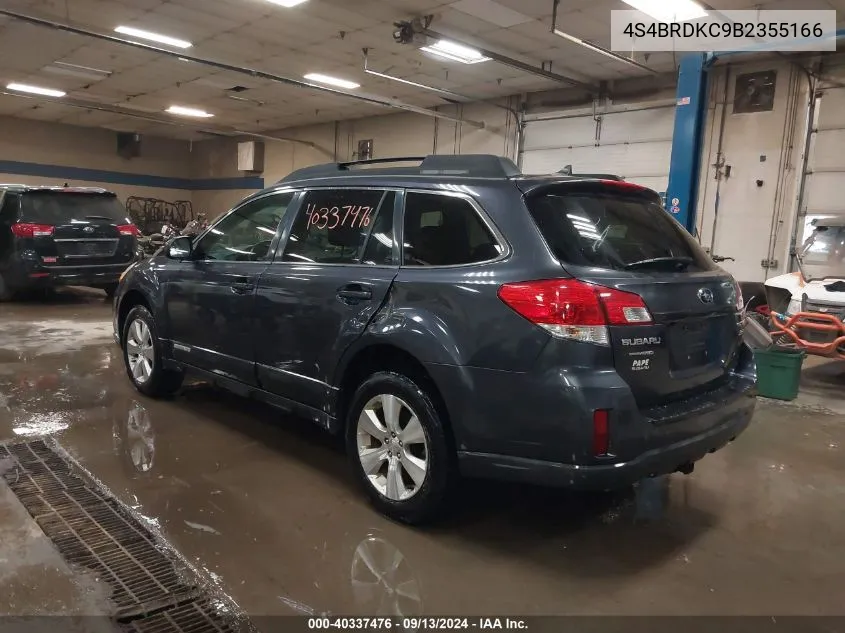 4S4BRDKC9B2355166 2011 Subaru Outback 3.6R Limited