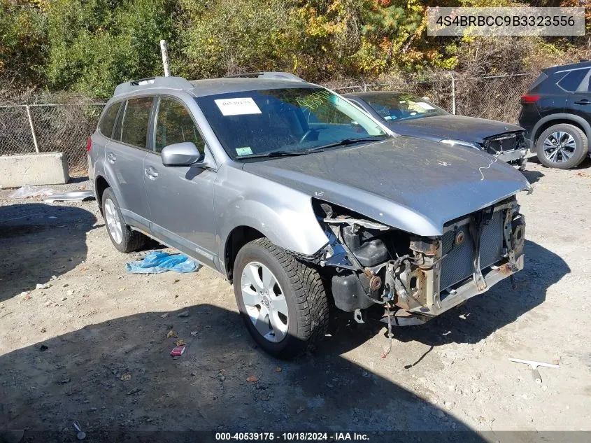 2011 Subaru Outback 2.5I Premium VIN: 4S4BRBCC9B3323556 Lot: 40539175