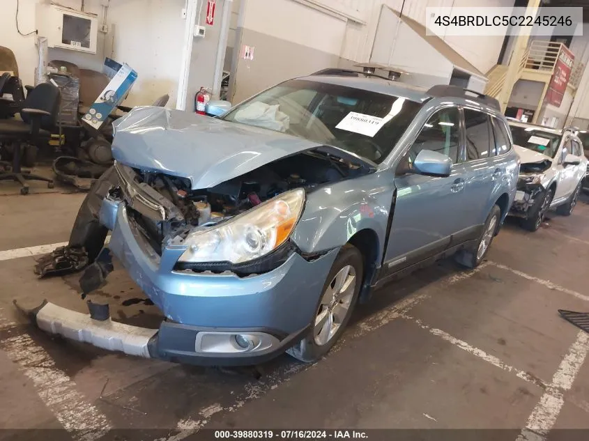 2012 Subaru Outback 3.6R Limited VIN: 4S4BRDLC5C2245246 Lot: 39880319