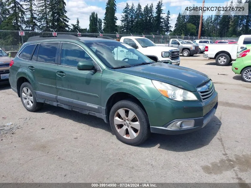 2012 Subaru Outback 2.5I Limited VIN: 4S4BRCKC7C3276729 Lot: 39914950