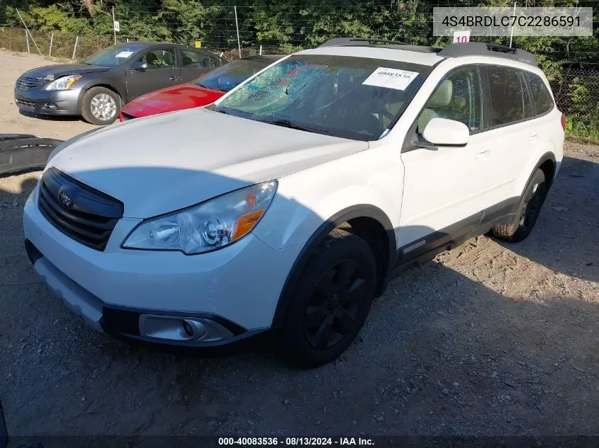 2012 Subaru Outback 3.6R Limited VIN: 4S4BRDLC7C2286591 Lot: 40083536