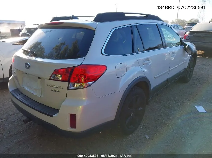 4S4BRDLC7C2286591 2012 Subaru Outback 3.6R Limited