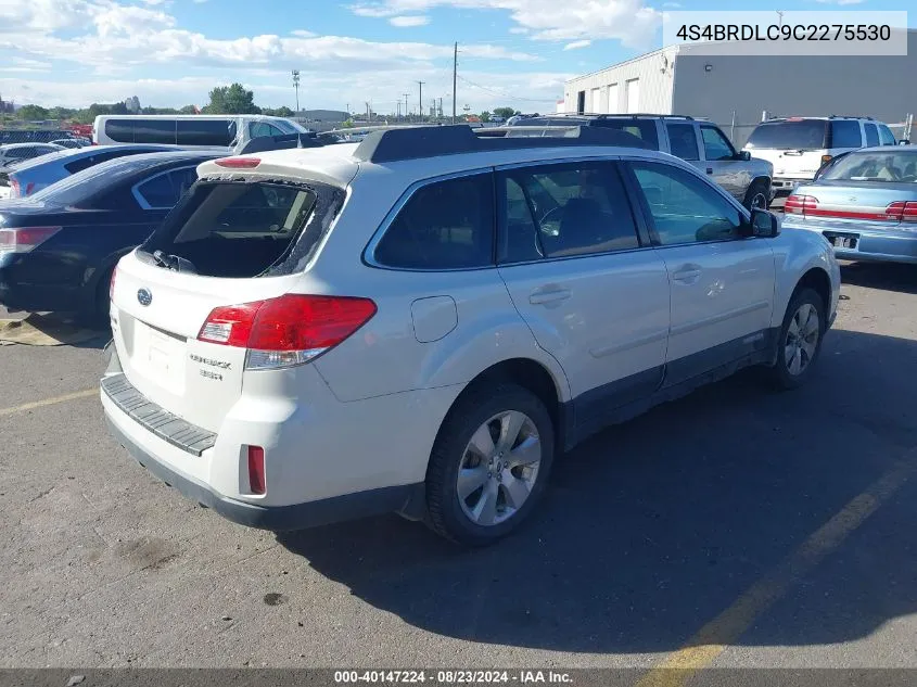 2012 Subaru Outback 3.6R Limited VIN: 4S4BRDLC9C2275530 Lot: 40147224