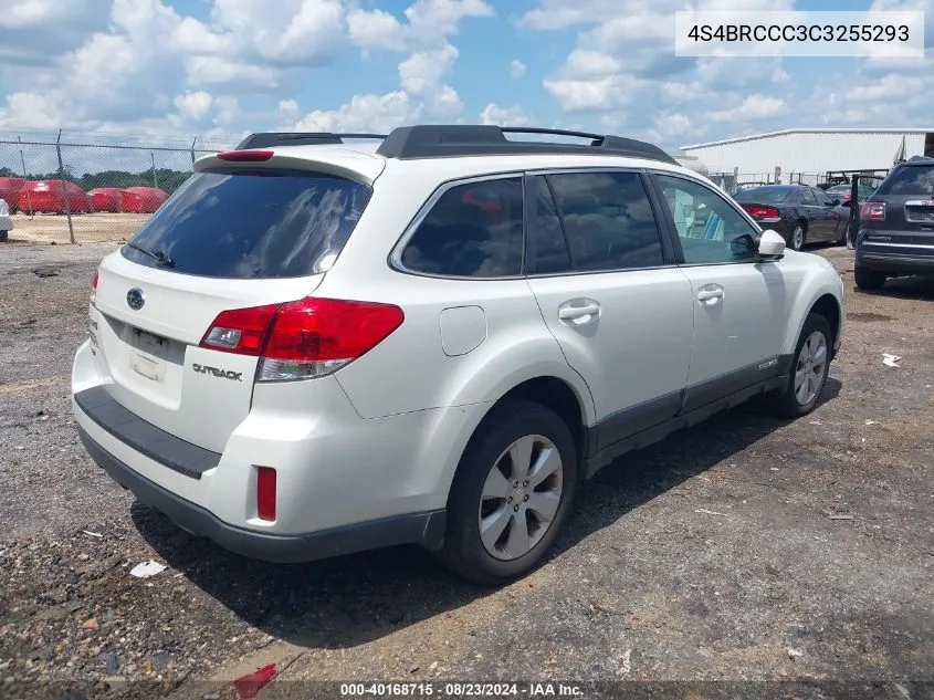 2012 Subaru Outback 2.5I Premium VIN: 4S4BRCCC3C3255293 Lot: 40168715