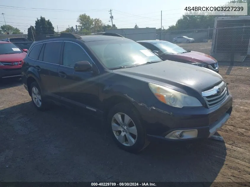 2012 Subaru Outback 2.5I Limited VIN: 4S4BRCKC9C3227239 Lot: 40229789