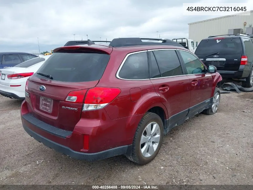 4S4BRCKC7C3216045 2012 Subaru Outback 2.5I Limited