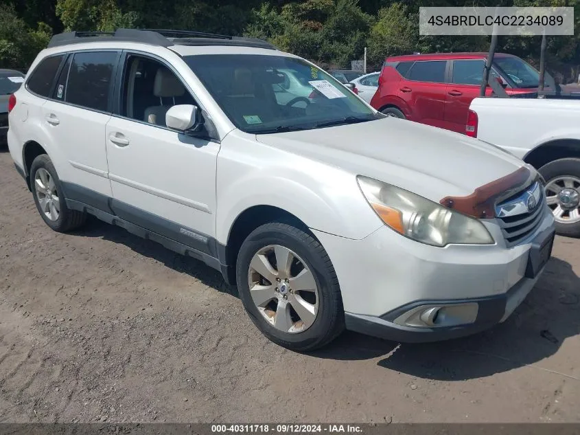 2012 Subaru Outback 3.6R Limited VIN: 4S4BRDLC4C2234089 Lot: 40311718