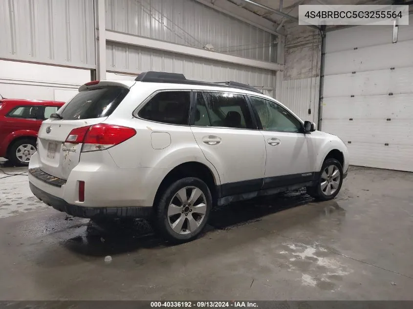 4S4BRBCC5C3255564 2012 Subaru Outback 2.5I Premium