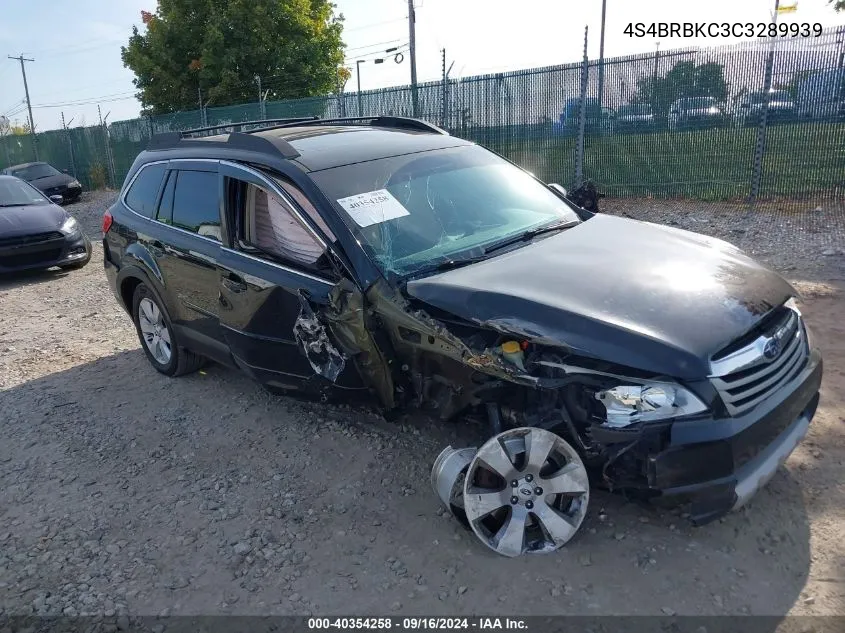 4S4BRBKC3C3289939 2012 Subaru Outback 2.5I Limited