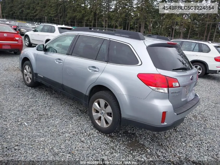 2012 Subaru Outback 2.5I Limited VIN: 4S4BRBLC5C3224864 Lot: 40356813