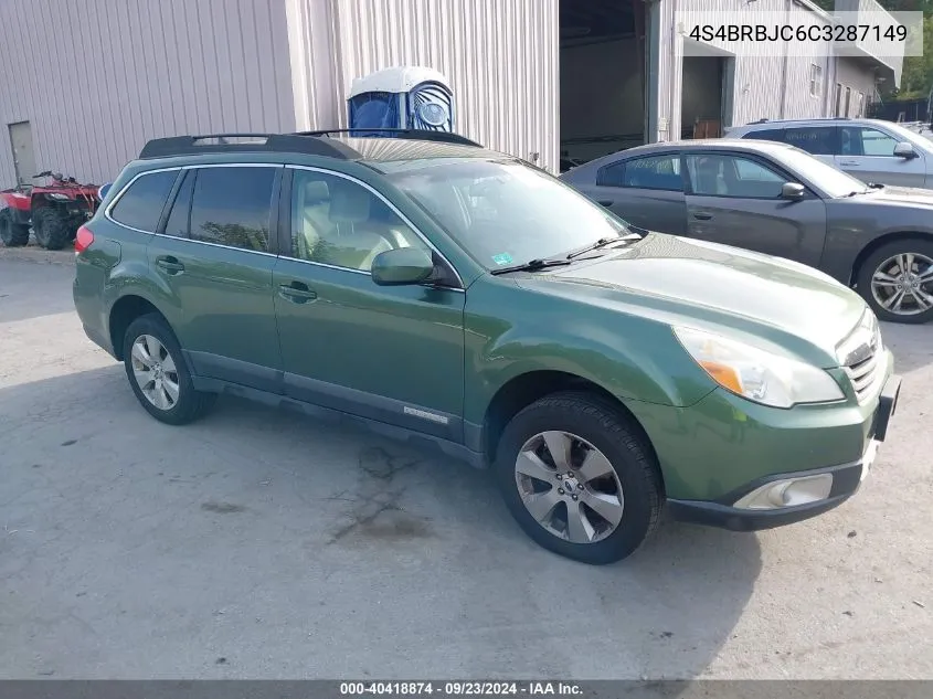 4S4BRBJC6C3287149 2012 Subaru Outback 2.5I Limited