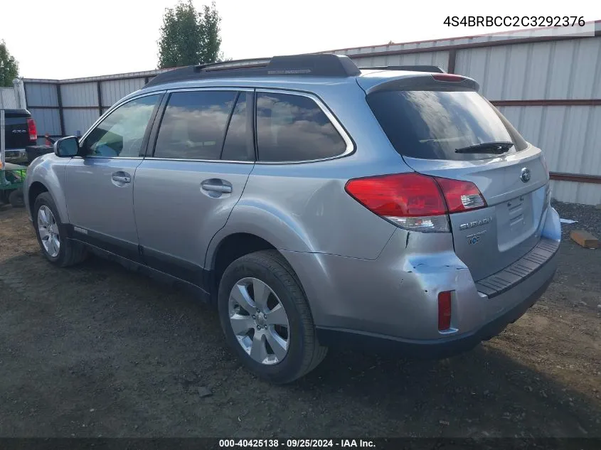 4S4BRBCC2C3292376 2012 Subaru Outback 2.5I Premium