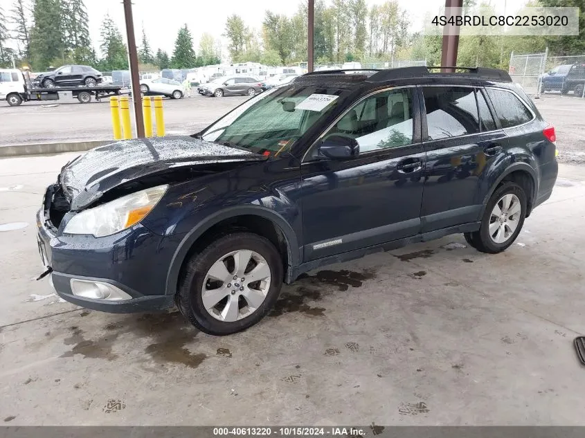 2012 Subaru Outback 3.6R Limited VIN: 4S4BRDLC8C2253020 Lot: 40613220