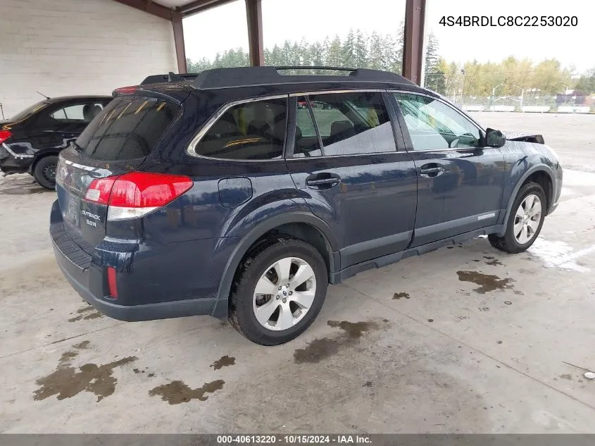 2012 Subaru Outback 3.6R Limited VIN: 4S4BRDLC8C2253020 Lot: 40613220