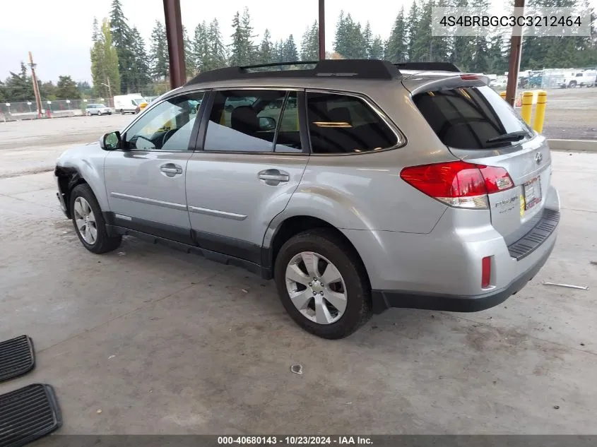 4S4BRBGC3C3212464 2012 Subaru Outback 2.5I Premium