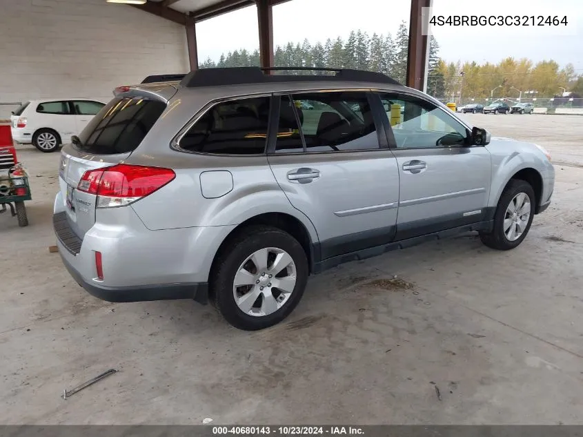 4S4BRBGC3C3212464 2012 Subaru Outback 2.5I Premium