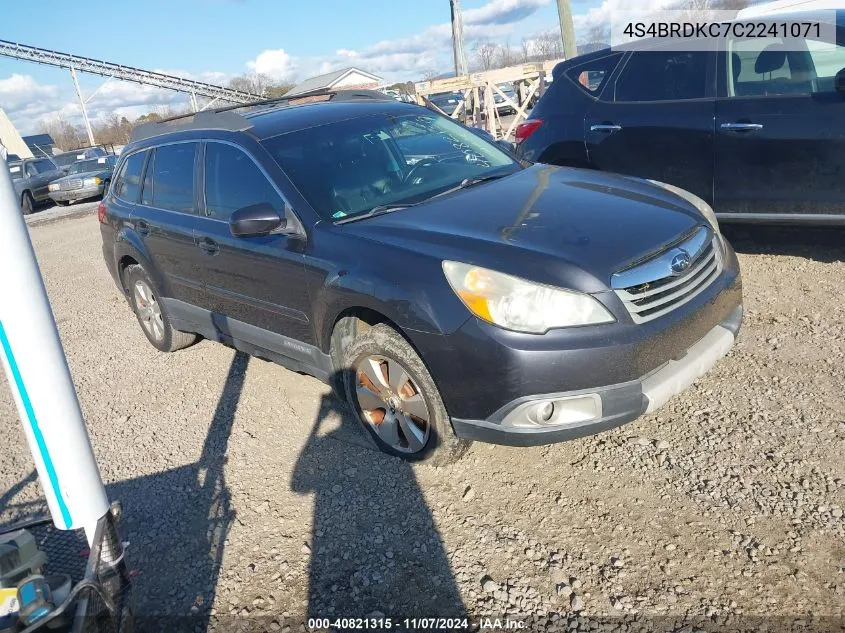 2012 Subaru Outback 3.6R Limited VIN: 4S4BRDKC7C2241071 Lot: 40821315