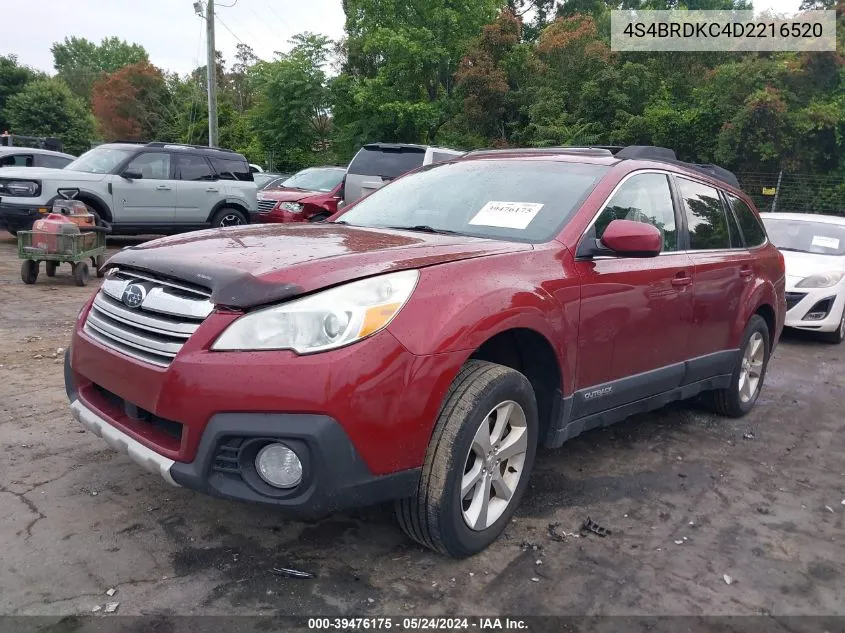 4S4BRDKC4D2216520 2013 Subaru Outback 3.6R Limited