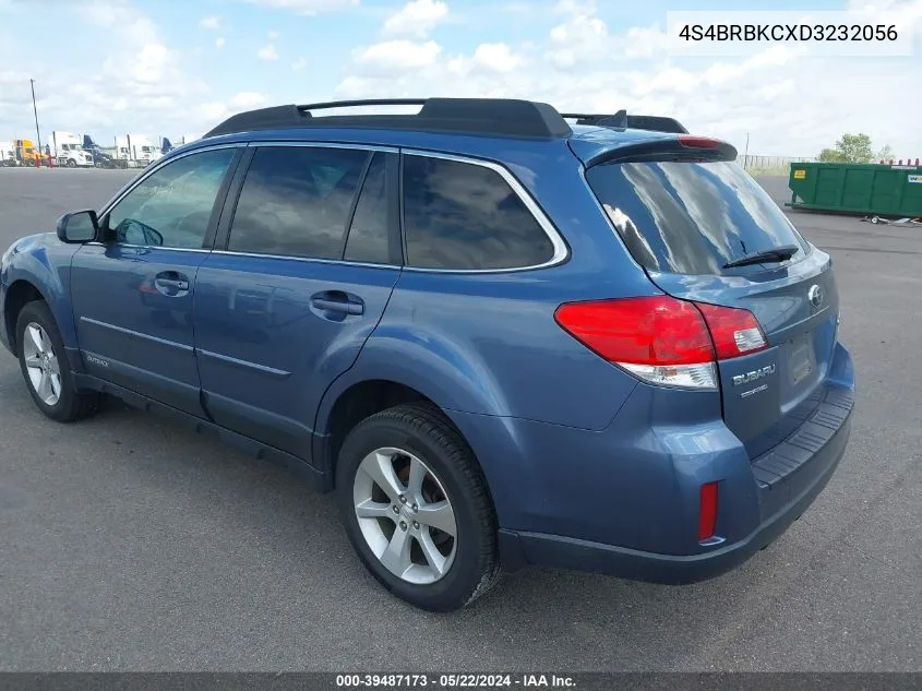 2013 Subaru Outback 2.5I Limited VIN: 4S4BRBKCXD3232056 Lot: 39487173