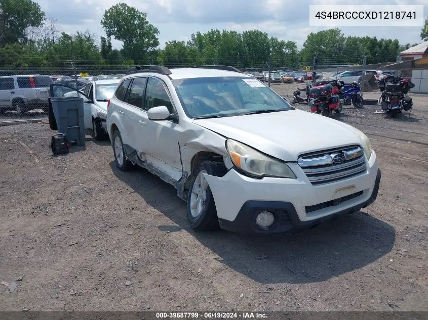 2013 Subaru Outback 2.5I Premium VIN: 4S4BRCCCXD1218741 Lot: 39687799