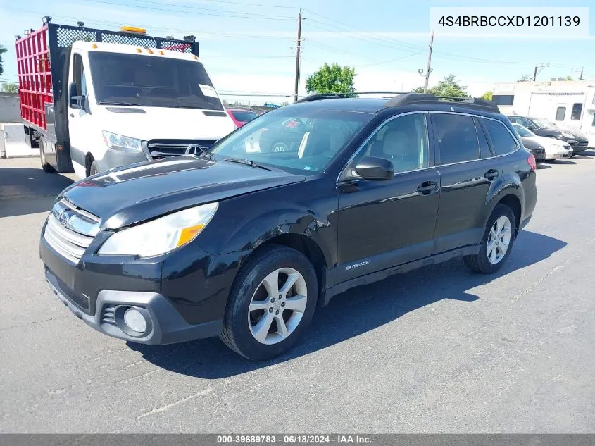 4S4BRBCCXD1201139 2013 Subaru Outback 2.5I Premium