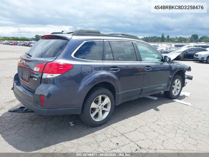 4S4BRBKC8D3258476 2013 Subaru Outback 2.5I Limited